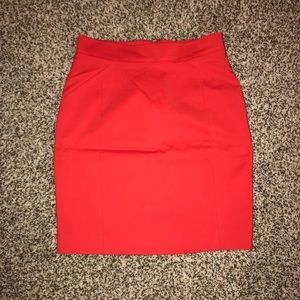 Red Pencil Skirt